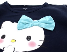 Name It dark sapphire Hello Kitty sløjfe top